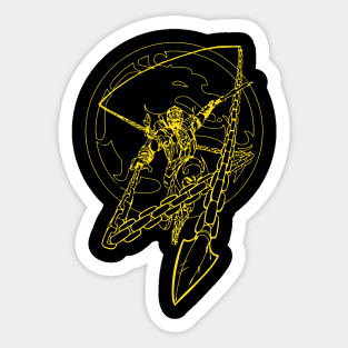 Scorpion Mortal Kombat T-Shirt Sticker